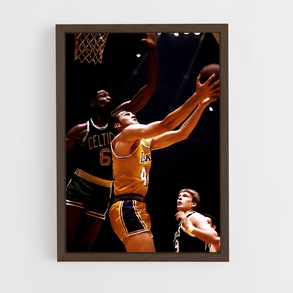 Poster Jerry west – affiche Basketball (vue 5)